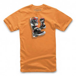 Футболка детская Alpinestars JUVY TECH 7 BOOT TEE, оранжевый, размер 4