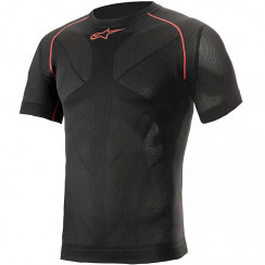 Tермокофта Alpinestars RIDE TECH V2 TOP SHORT SLEEVE SUMMER, черно-красный