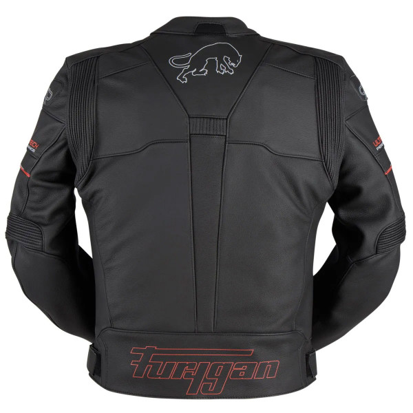 Мотокуртка Furygan NITROS кожа, цвет Черный/Красный, Размер M