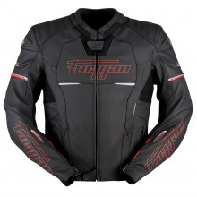 [FURYGAN] Мотокуртка NITROS кожа, цвет Черный/Красный, Размер S