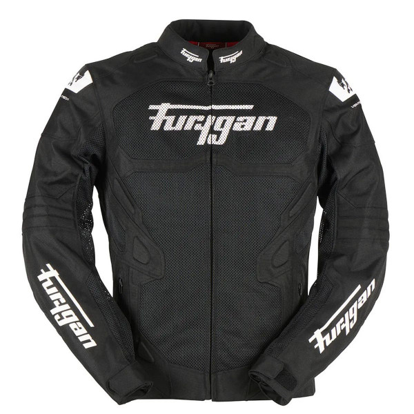 Мотокуртка Furygan ATOM VENTED EVO текстиль, цвет Черный/Белый, Размер M