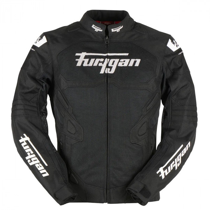 Мотокуртка Furygan ATOM VENTED EVO текстиль, цвет Черный/Белый, Размер L