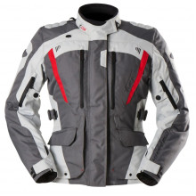 [FURYGAN] Мотокуртка APALACHES EVO текстиль, цвет Серый/Белый/Красный, Размер S