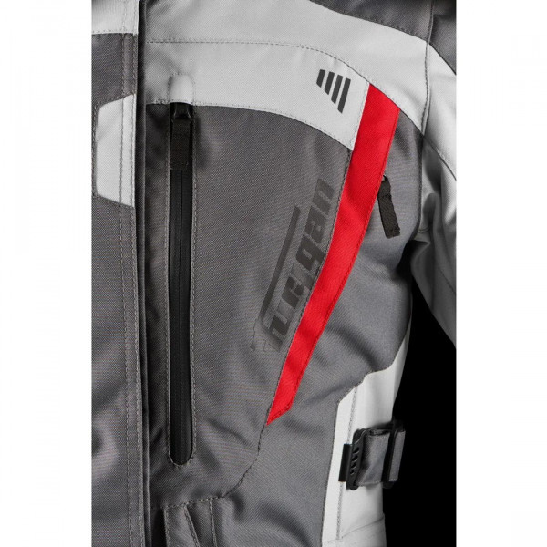 Мотокуртка Furygan APALACHES EVO текстиль, цвет Серый/Белый/Красный, Размер S