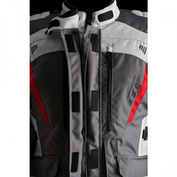 Мотокуртка Furygan APALACHES EVO текстиль, цвет Серый/Белый/Красный, Размер S