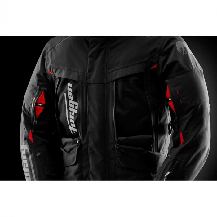 Мотокуртка Furygan CHALLENGER 3C PRIMALOFT® текстиль, цвет Черный/Красный