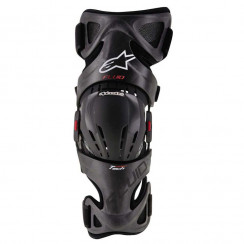 Мотозащита колена (правое) Alpinestars CARBON FLUID TECH RIGHT, антрацитово-красно-белый