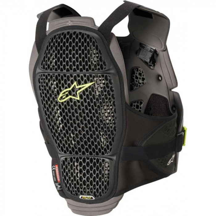 Защита тела Alpinestars A-4 MAX CHEST PROT, антрацит-черно-желтый