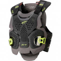 Защита тела Alpinestars A-4 MAX CHEST PROT, антрацит-черно-желтый