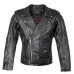Мотокуртка ROCKER кожа, цвет Черный, Размер S