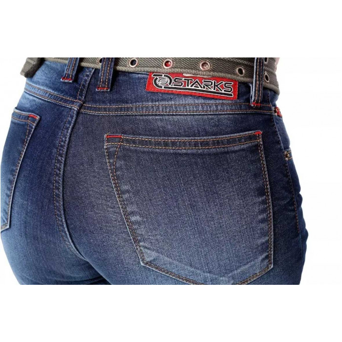 Мотоджинсы Starks Lady Snake Strong Stretch, цвет Синий, Размер 24