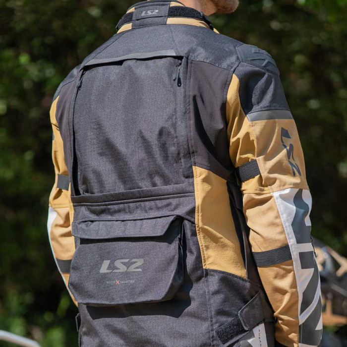Мотокуртка мужская LS2 X-MASTER MAN JACKET, песочно-черно-серый, размер M