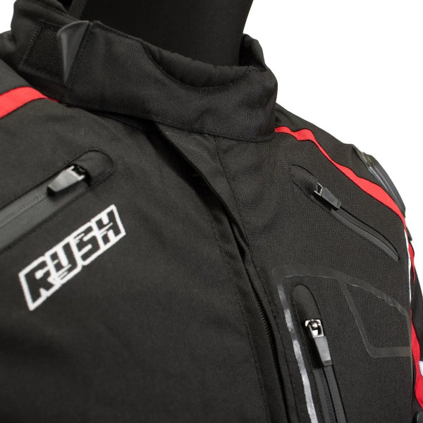 Мотокуртка RUSH HAZARD текстиль, цвет Черный, Размер S