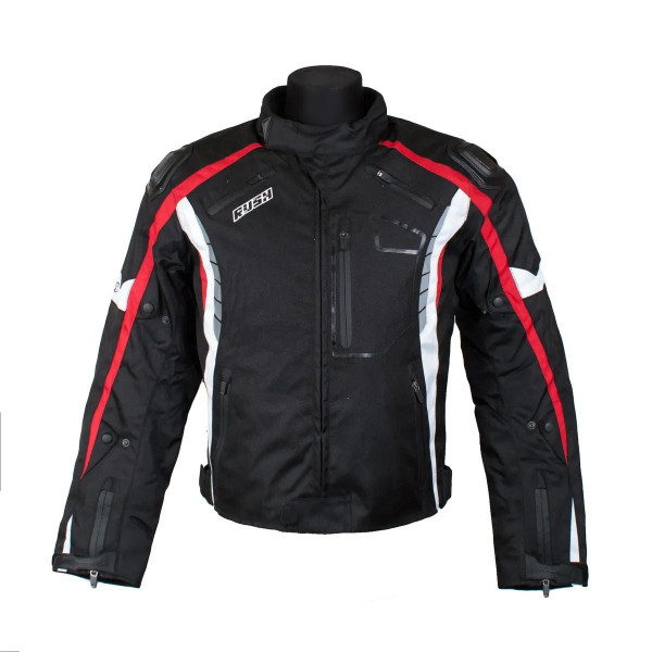 Мотокуртка RUSH HAZARD текстиль, цвет Черный, Размер S