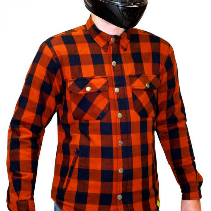 Моторубашка мужская MCP Rebel Full kevlar, красно-черный, размер M