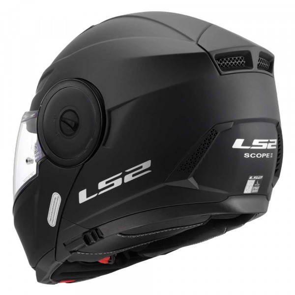 Мотошлем LS2 FF902 SCOPE II Solid, черный матовый, размер XS
