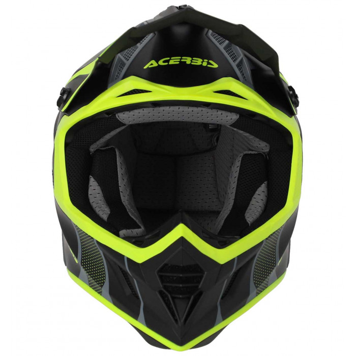 Мотошлем Acerbis X-TRACK 22-06, чёрный, флуоресцентный жёлтый, XL
