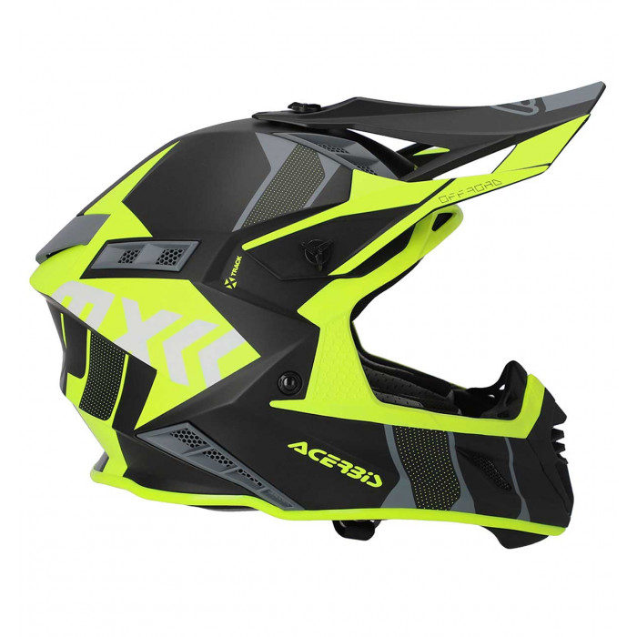 Мотошлем Acerbis X-TRACK 22-06, чёрный, флуоресцентный жёлтый, XL