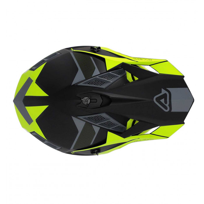 Мотошлем Acerbis X-TRACK 22-06, чёрный, флуоресцентный жёлтый, XL