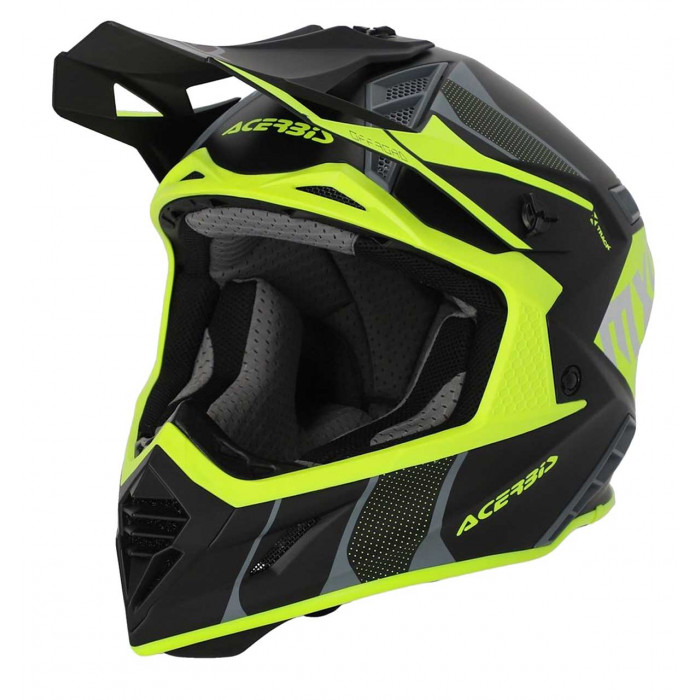 Мотошлем Acerbis X-TRACK 22-06, чёрный, флуоресцентный жёлтый, XL
