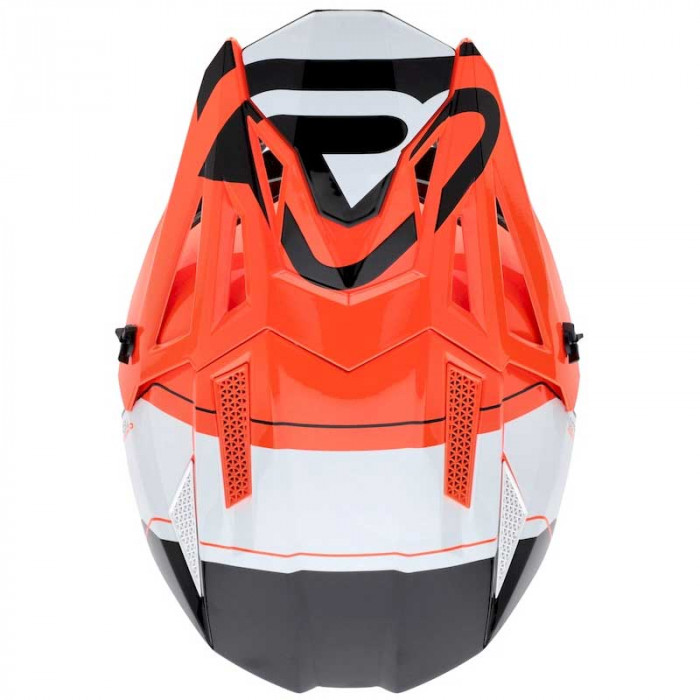Мотошлем Acerbis T711, оранжевый, белый, глянцевый, M