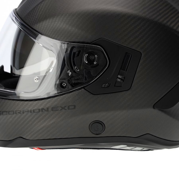 Мотошлем Scorpion EXO EXO-1500 CARBON AIR SOLID, цвет Черный Матовый/Карбон