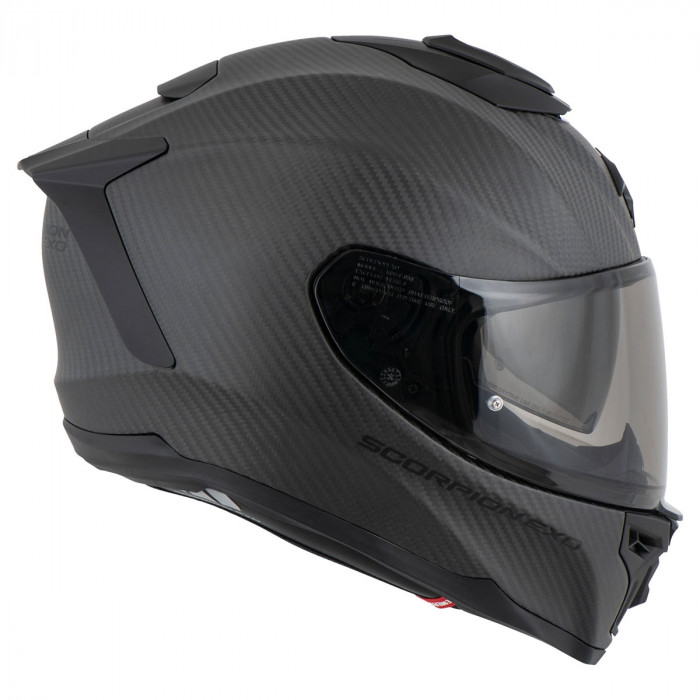 Мотошлем Scorpion EXO EXO-1500 CARBON AIR SOLID, цвет Черный Матовый/Карбон