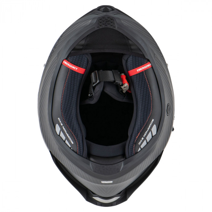Мотошлем Scorpion EXO EXO-1500 CARBON AIR SOLID, цвет Черный Матовый/Карбон