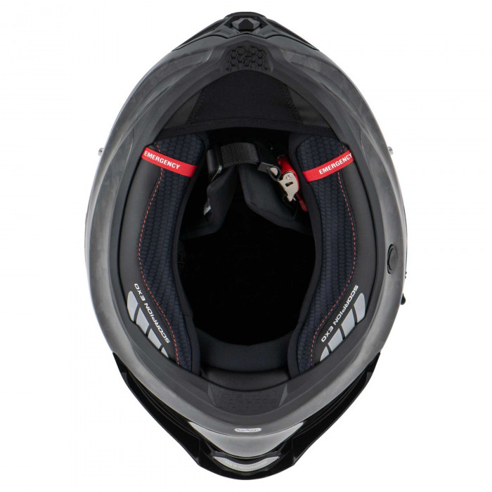 Мотошлем Scorpion EXO EXO-1500 CARBON AIR ONYX, цвет Черный Карбон, Размер XS