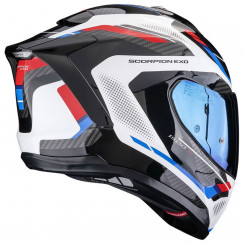 Мотошлем Scorpion EXO EXO-1500 AIR SLEEK, цвет Черный/Белый/Синий