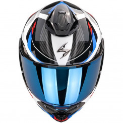 Мотошлем Scorpion EXO EXO-1500 AIR SLEEK, цвет Черный/Белый/Синий