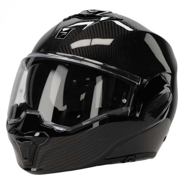 Мотошлем Scorpion EXO EXO-TECH EVO CARBON SOLID, цвет Карбон, Размер XS