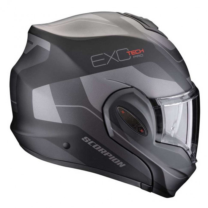Мотошлем Scorpion EXO EXO-TECH EVO PRO COMMUTA, цвет Черный Матовый/Серебристый, Размер XL
