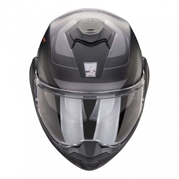 Мотошлем Scorpion EXO EXO-TECH EVO PRO COMMUTA, цвет Черный Матовый/Серебристый, Размер XL