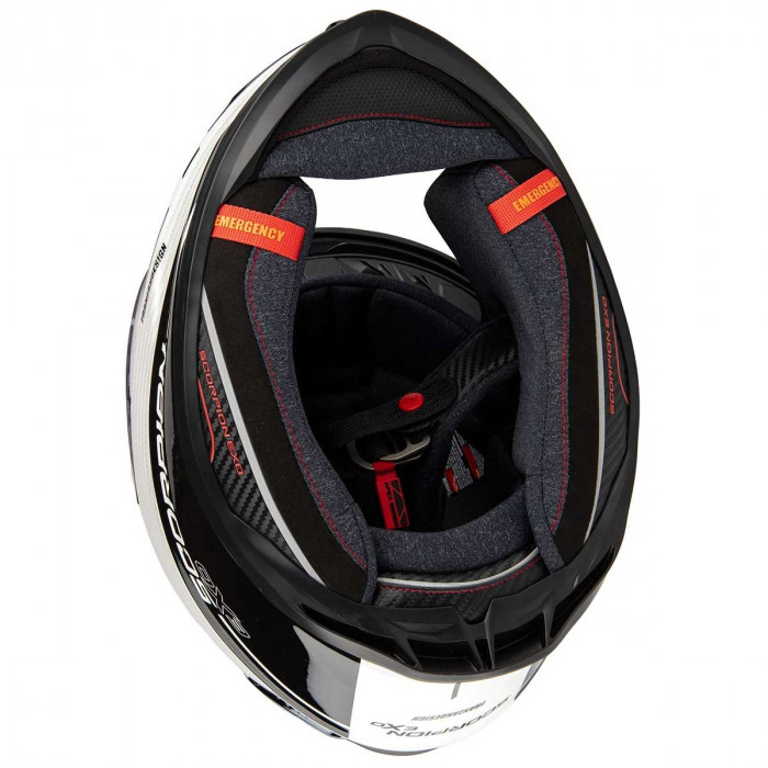 Мотошлем Scorpion EXO EXO-GT SP AIR ASPHALT, цвет Белый/Черный
