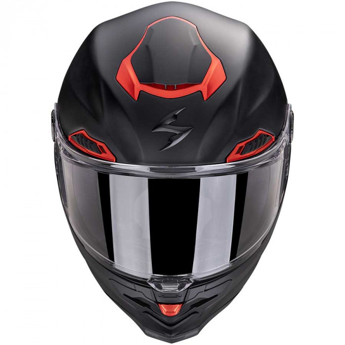 Мотошлем Scorpion EXO EXO-RACE AIR SOLID, цвет Черный Матовый/Красный, Размер 2XL