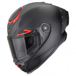 Мотошлем Scorpion EXO EXO-RACE AIR SOLID, цвет Черный Матовый/Красный, Размер 2XL
