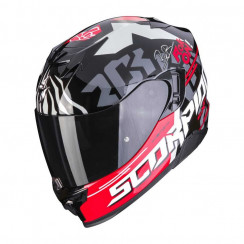 Мотошлем Scorpion EXO EXO-520 EVO AIR ROK BAGOROS, цвет Черный/Красный, Размер XS