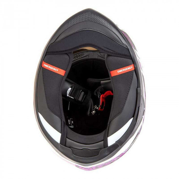 Мотошлем Scorpion EXO EXO-520 EVO AIR FASTA, цвет Белый/Фиолетовый, Размер L