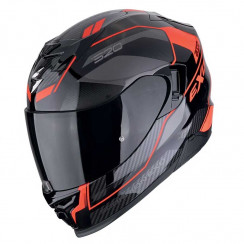 Мотошлем Scorpion EXO EXO-520 EVO AIR LENA, цвет Черный/Красный/Серый, Размер S