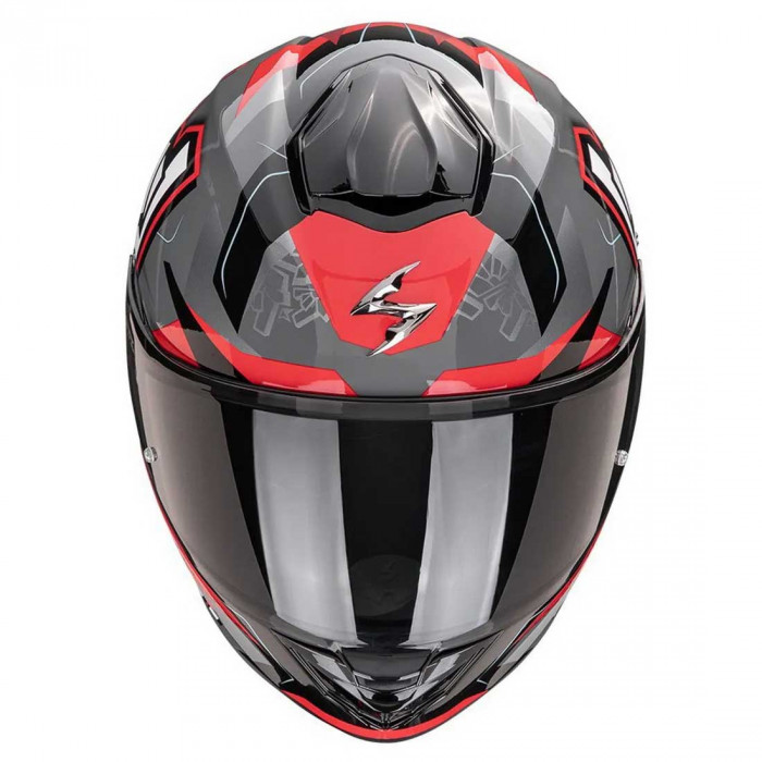 Мотошлем Scorpion EXO EXO-530 AIR ROK, цвет Серый/Черный/Красный, Размер S