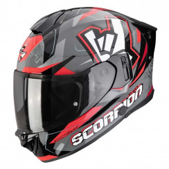 Мотошлем Scorpion EXO EXO-530 AIR ROK, цвет Серый/Черный/Красный, Размер S