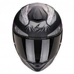 Мотошлем Scorpion EXO EXO-530 AIR HADJI, цвет Черный/Серый/Розовый