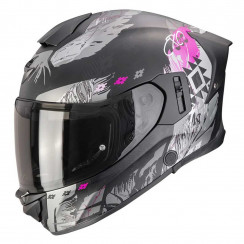 Мотошлем Scorpion EXO EXO-530 AIR HADJI, цвет Черный/Серый/Розовый, Размер XS
