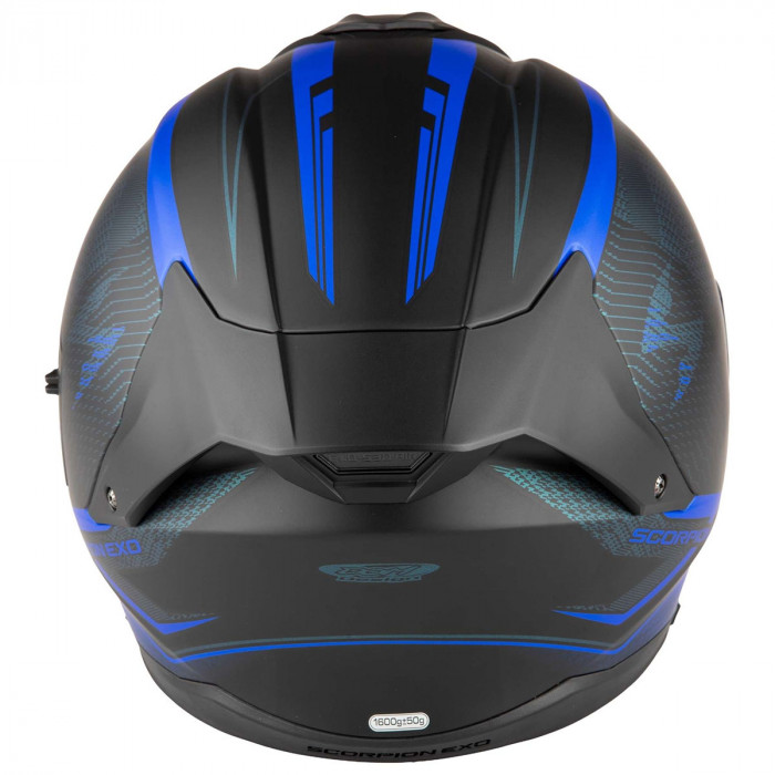 Мотошлем Scorpion EXO EXO-530 AIR THERAS, цвет Черный Матовый/Синий
