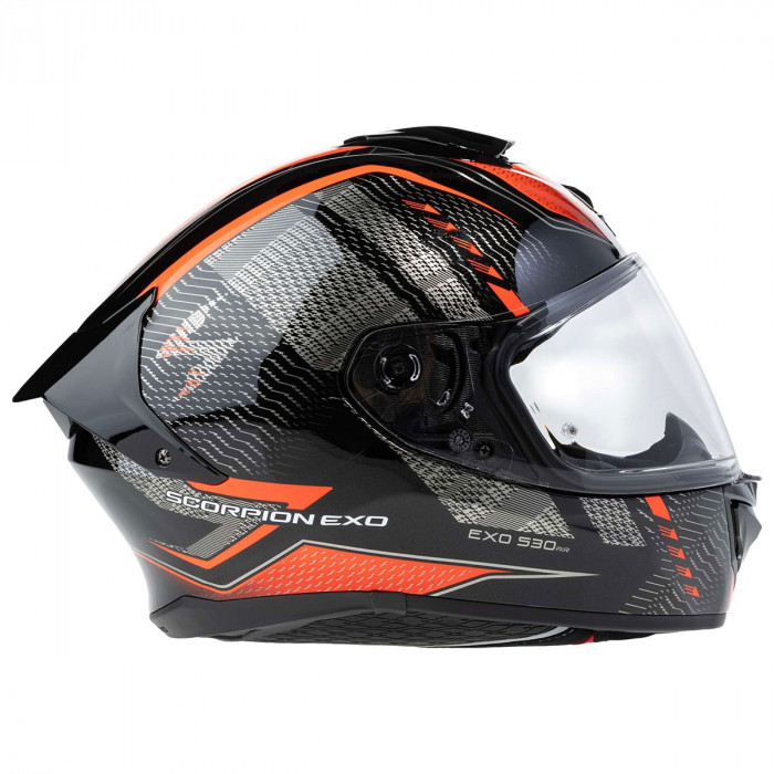 Мотошлем Scorpion EXO EXO-530 AIR THERAS, цвет Черный/Красный