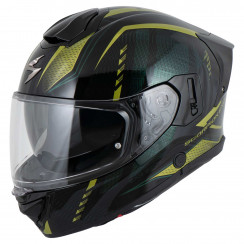 Мотошлем Scorpion EXO EXO-530 AIR THERAS, цвет Черный/Зеленый