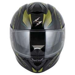 Мотошлем Scorpion EXO EXO-530 AIR THERAS, цвет Черный/Зеленый
