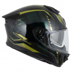 Мотошлем Scorpion EXO EXO-530 AIR THERAS, цвет Черный/Зеленый