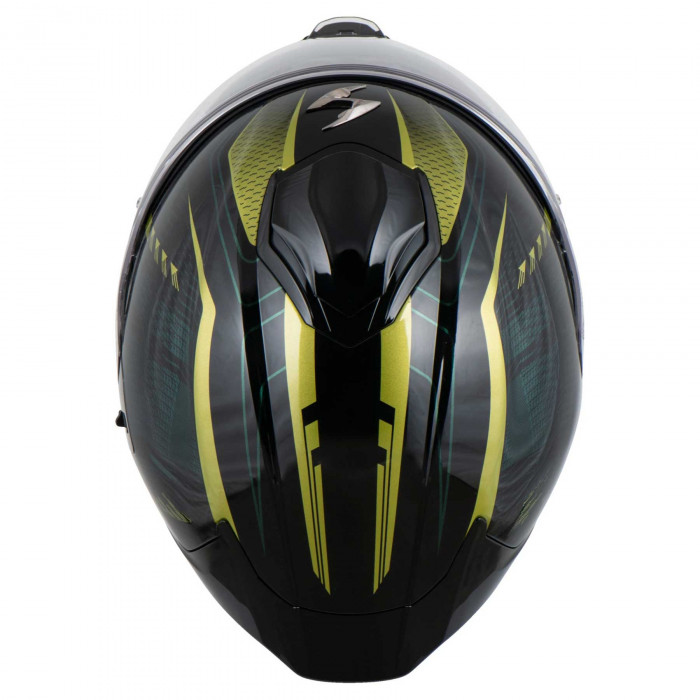 Мотошлем Scorpion EXO EXO-530 AIR THERAS, цвет Черный/Зеленый, Размер M